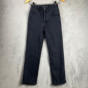 Denim Forum Women's Black Straight-Leg Jeans